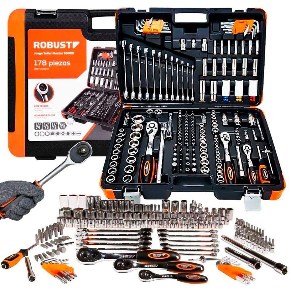 Kit Ferramentas Gedore Oficina Master 178 Peças 5000R Robust