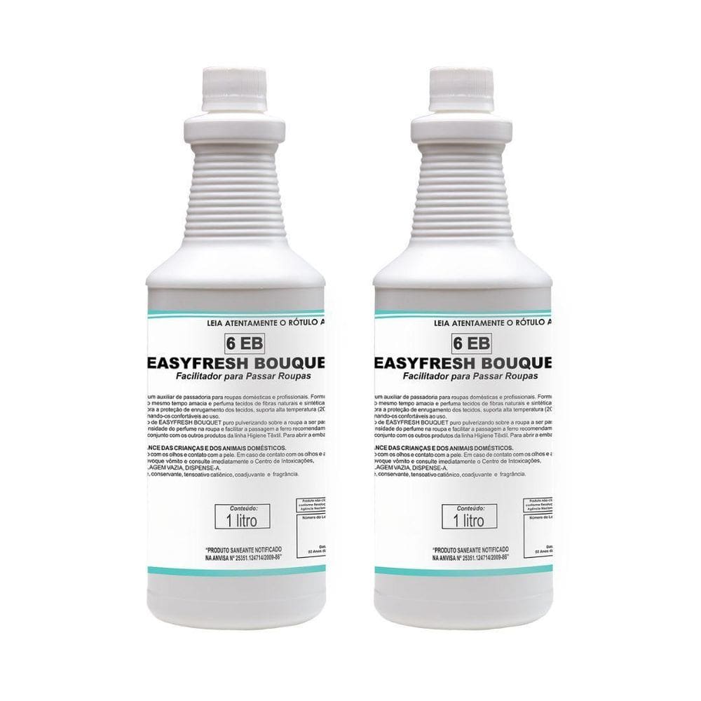Kit 2 Facilitadores Para Passar Roupas Easyfresh Bouquet 1 L