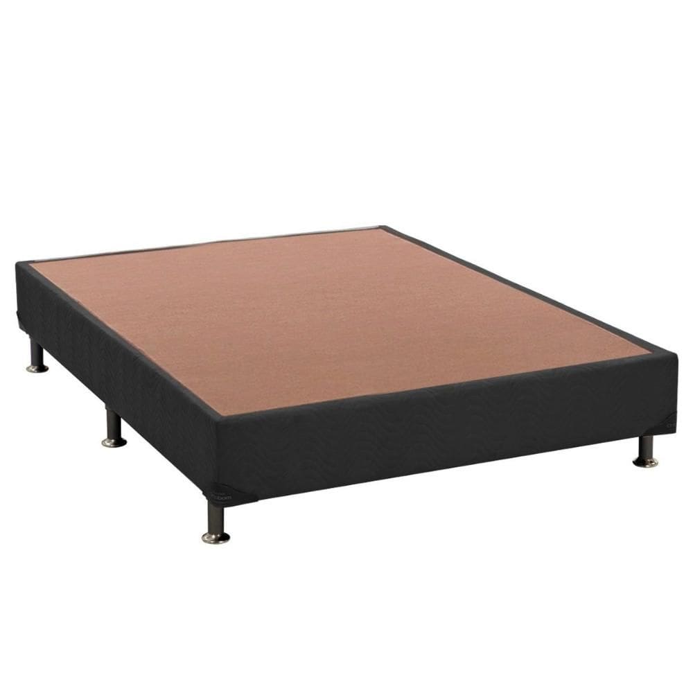 Cama Box Base Viúva Universal Suede Gray (128x188x20) - Ortobom