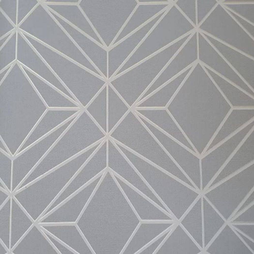 Papel de Parede Neo Geometric Geométrico Cinza NG1912