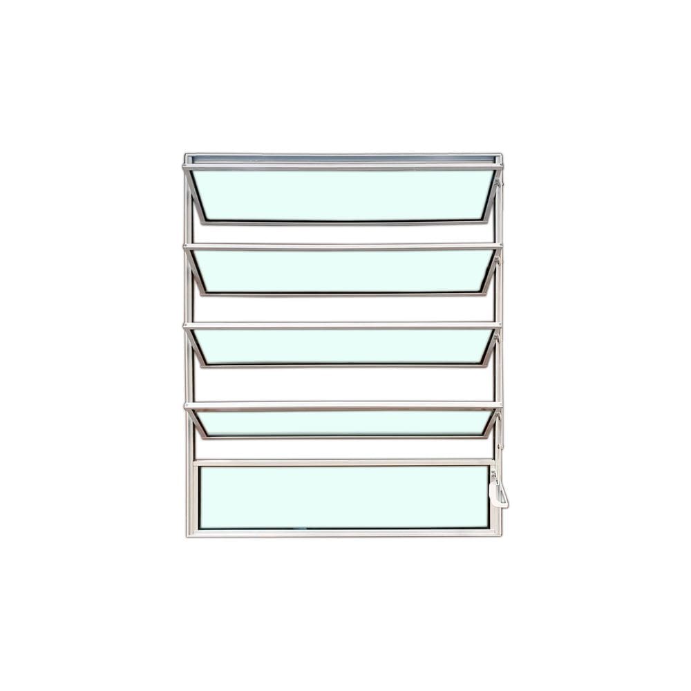 Vitro Basculante Branco 100x80 Linha Esmeralda Vidro Liso