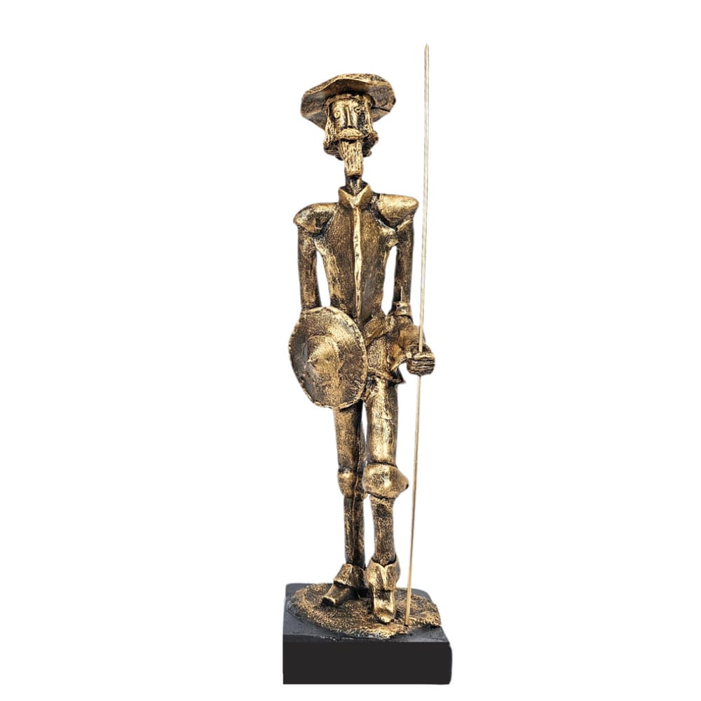 Dom quixote Estátua Escultura Grande Dom Quixote De La Mancha