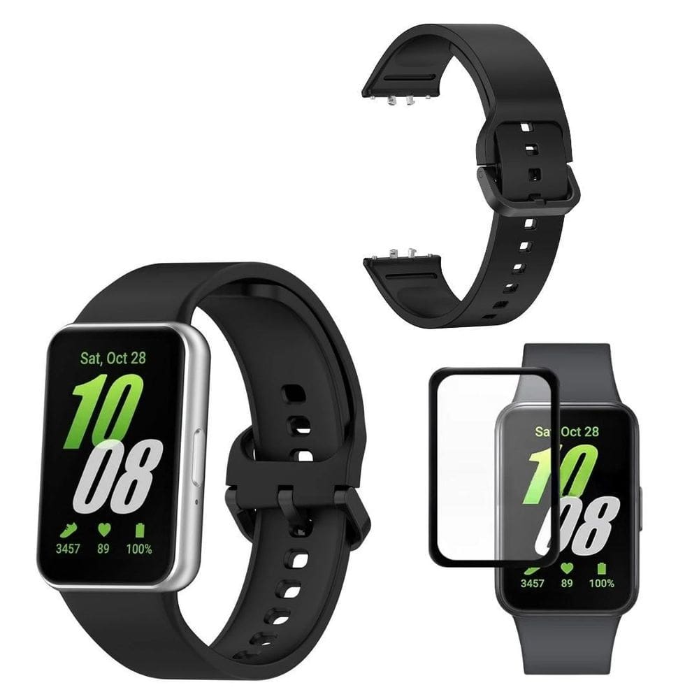 Pulseira Silicone Sport Para Galaxy Fit3 + Pelicula 3D