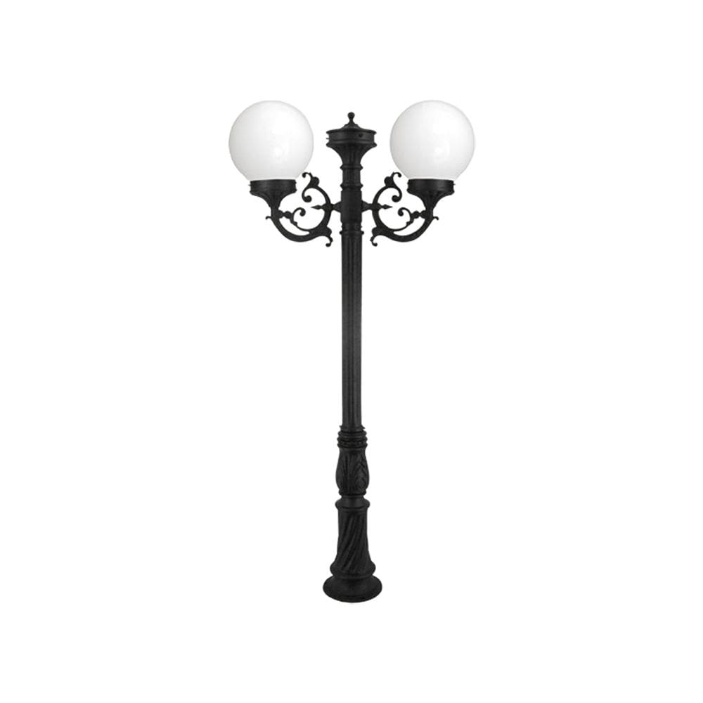 Poste Para Jardim Primaveira Duplo Preto 1.80m 15501/2