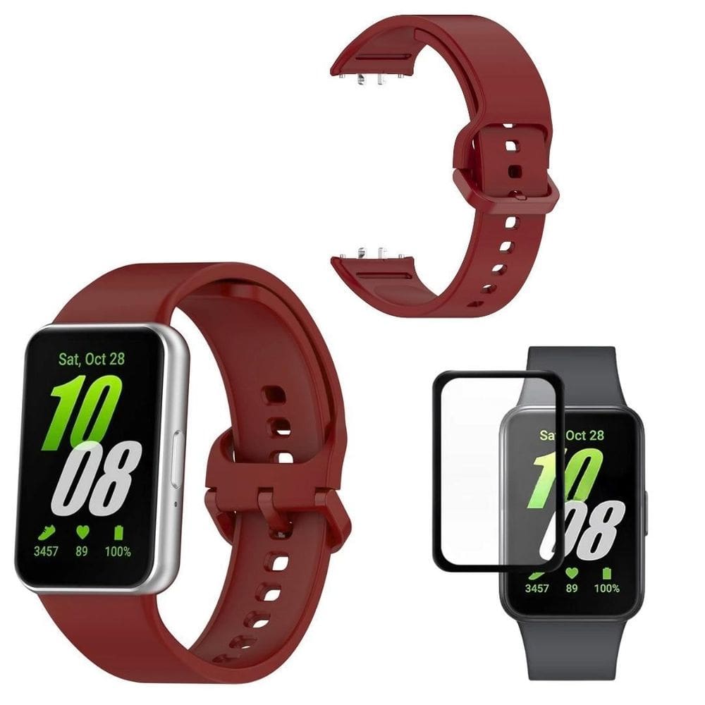 Pulseira Silicone Sport Para Galaxy Fit3 + Pelicula 3D