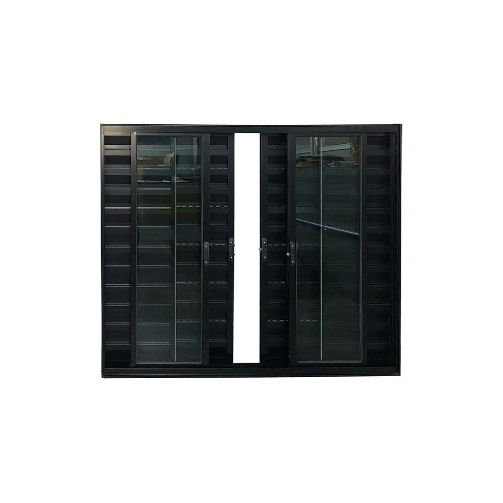 Veneziana 6 Folhas Preto 100x120 Linha 18 Esmeralda