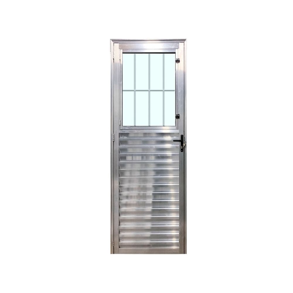 Porta Social Brilhante D 210x90 Linha 25 Esmeralda Vidro Liso