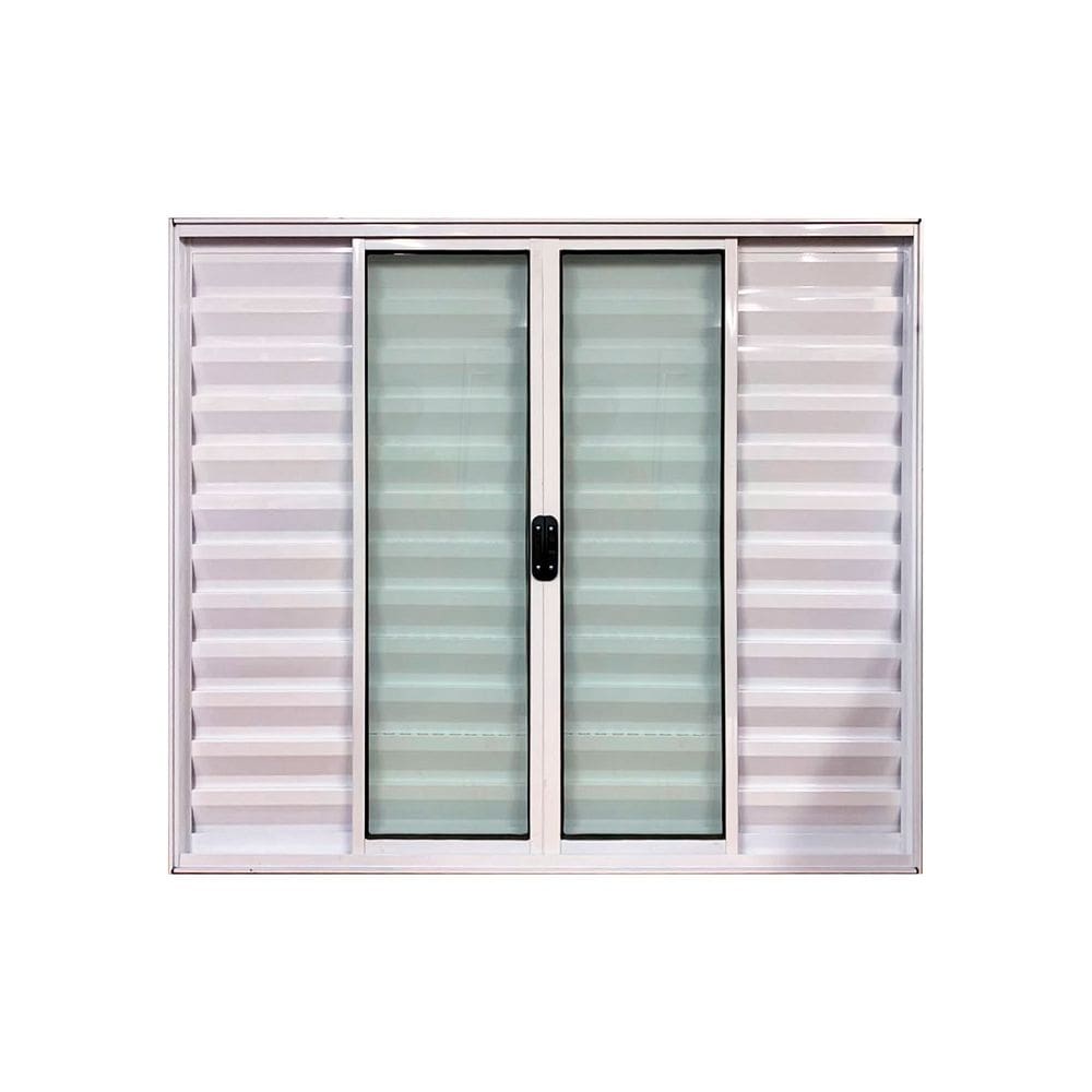 Veneziana 6 Folhas Branco 120x120 Linha 18 Esmeralda