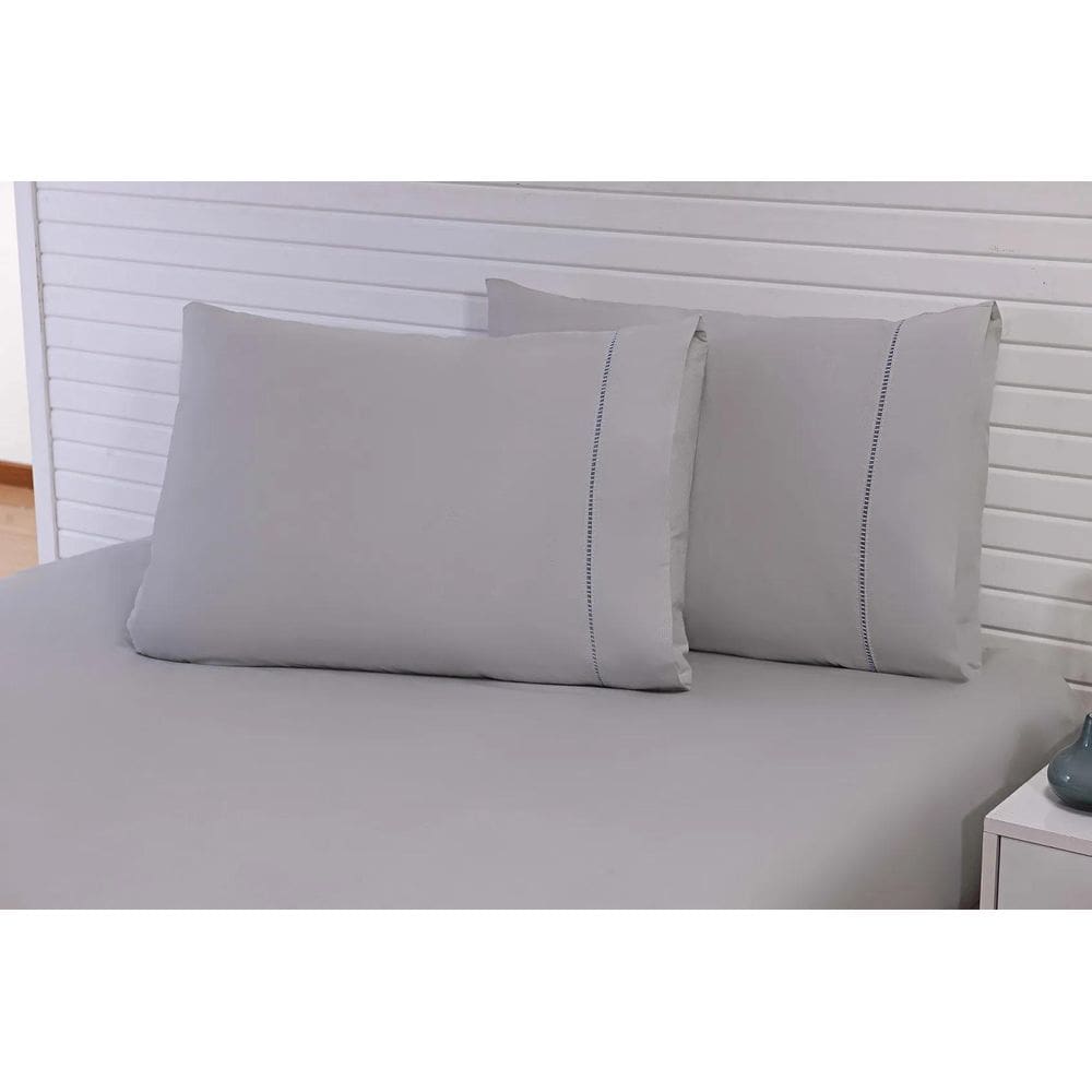 Jogo Lençol Casal Padrão 1,88Mx1,38Mx25Cm 3 Peças 180 Fios