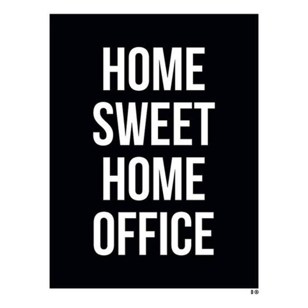 Kit 5 Placas Home Sweet Home Office 36X46
