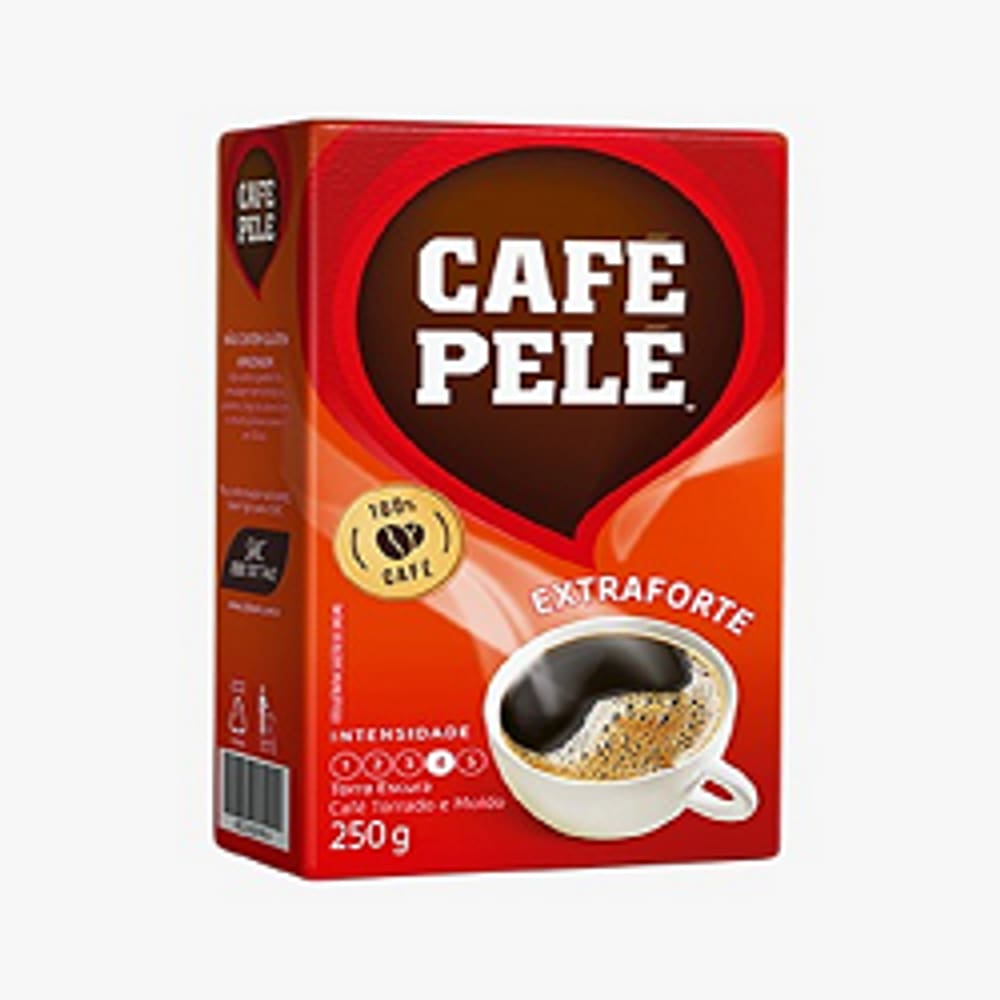 Café Pelé Extraforte Vácuo Torrado E Moído Pilão 250G