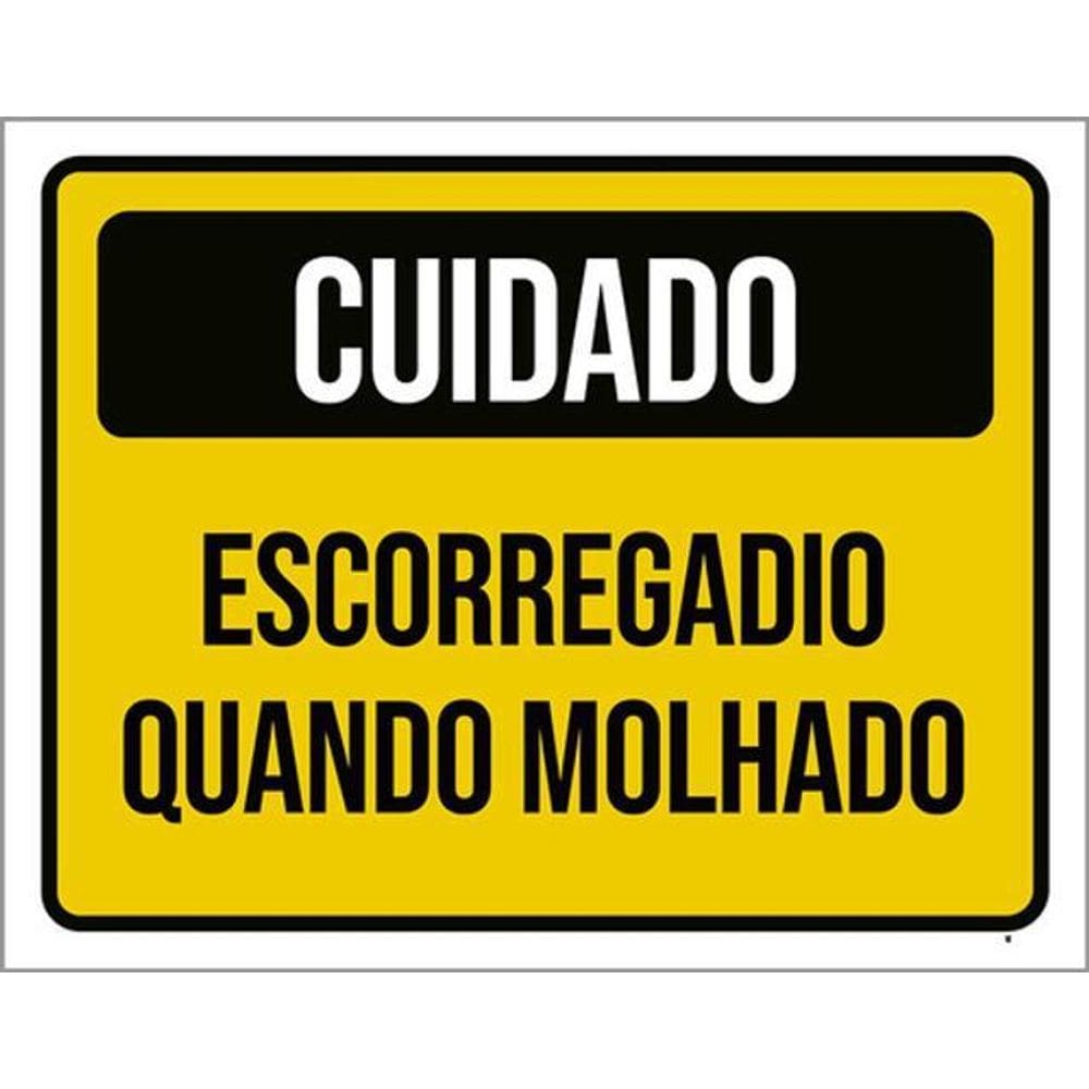 Kit 10 Placas Escorregadio Quando Molhado 36X46