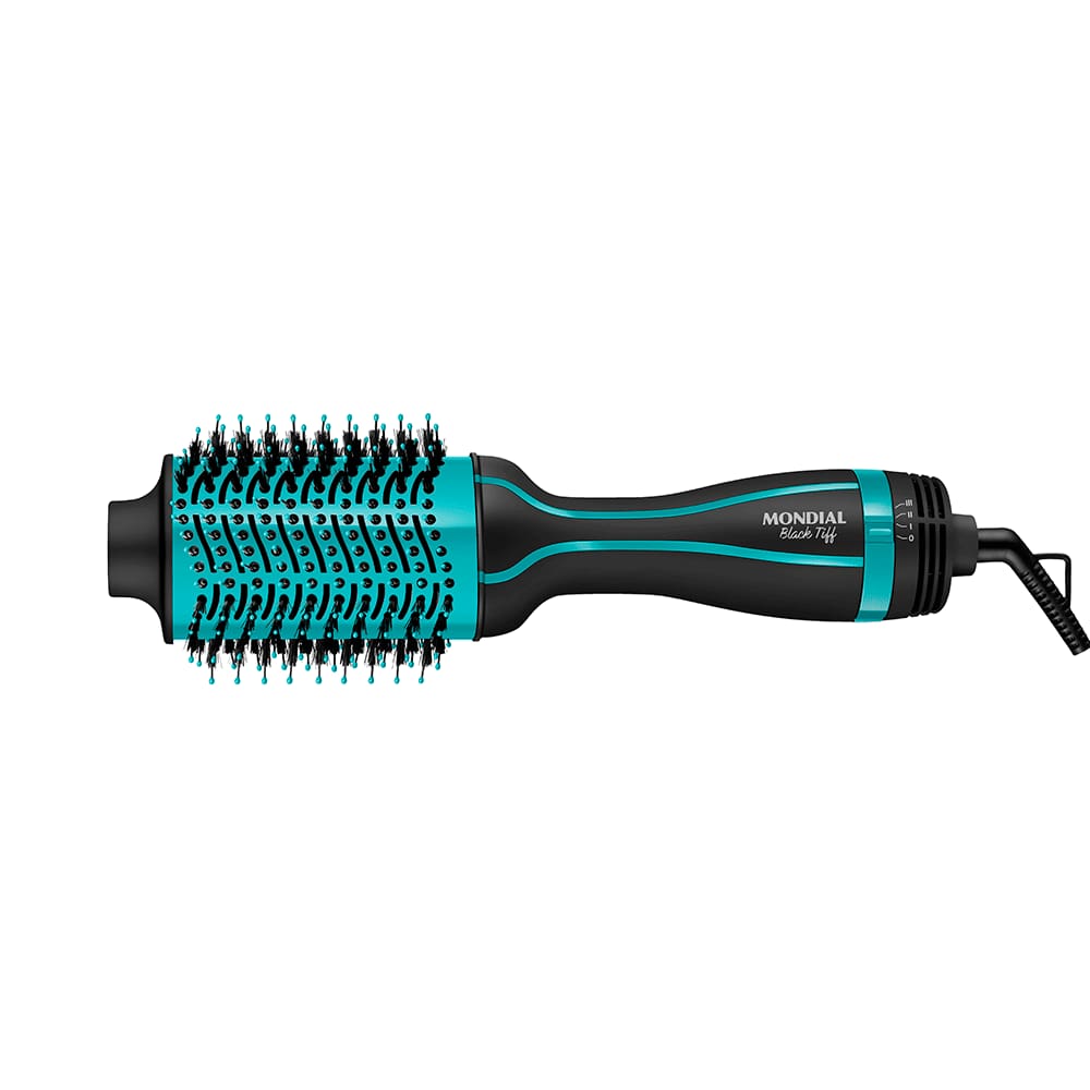 Escova Secadora Mondial Black Tiff ES-16 Preto Azul Bivolt