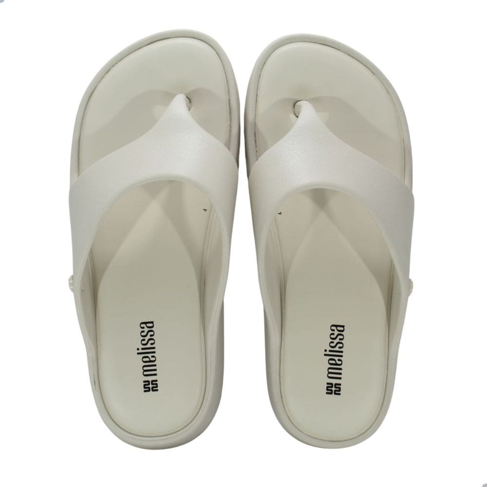 Tamanco Melissa Free Platform Thong Adulto Bege
