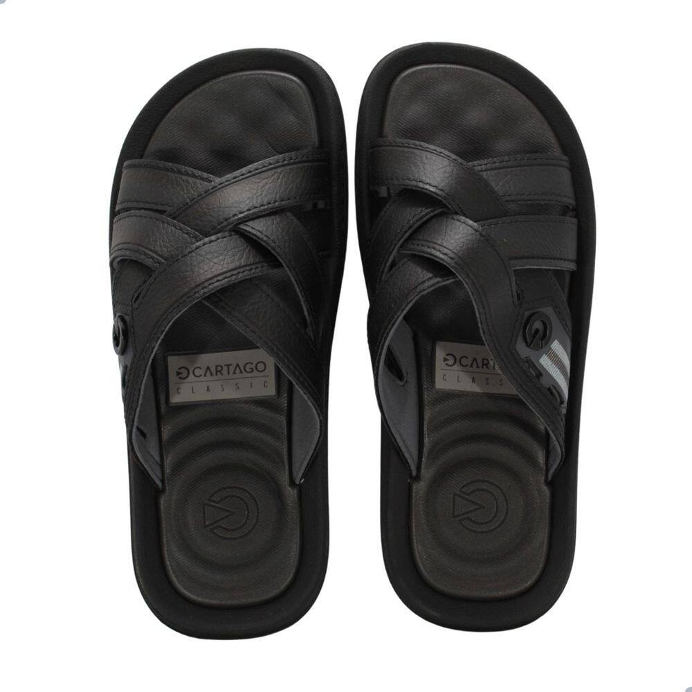 Chinelo Masculino Slide Cartago Fiji Essencial-Preto