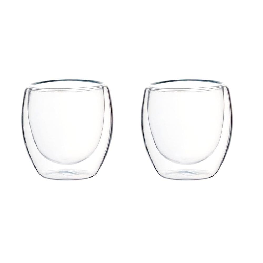 Jogo De Copo De Vidro Duplo Borossilicato 02 Peças