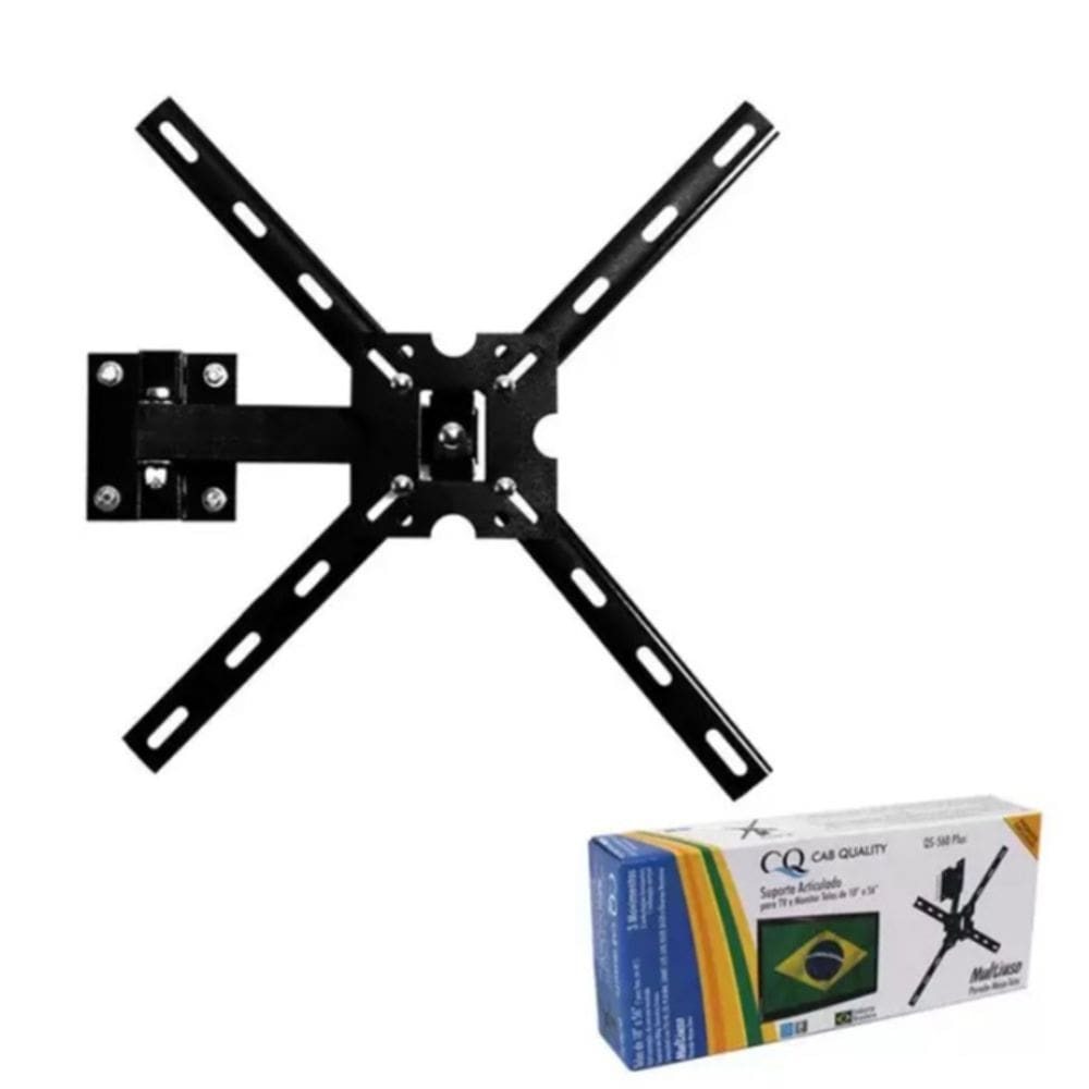 Suporte Articulado de Parede para TV/Monitor de 10" até 56" - 3 Movimentos