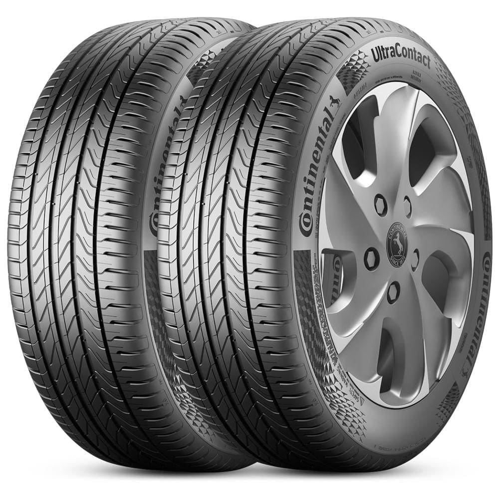 Kit 2 Pneu Aro 15 195/55R15 Continental 85H TL UltraContact