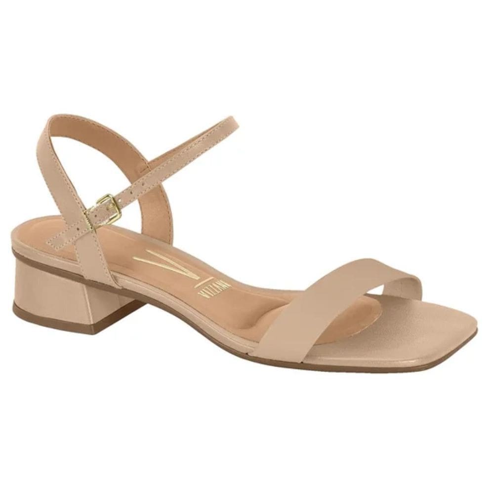 Sandalia Vizzano Salto Baixo Pelica