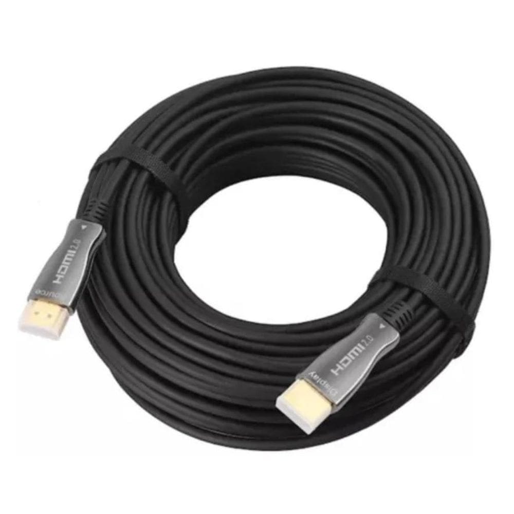 Cabo Hdmi 2.0 4K 60Hz Fibra Óptica Full Hd Para Tv 20 Metros
