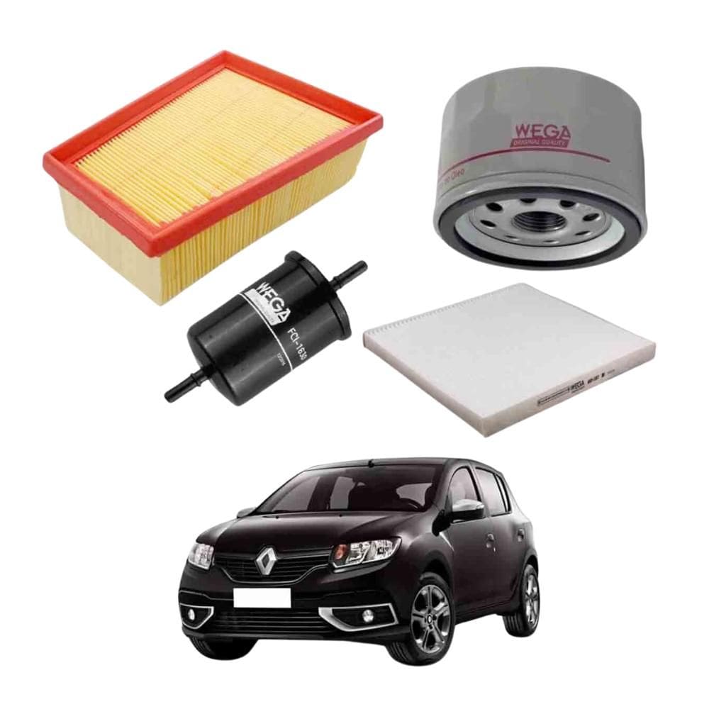 Kit Filtros Óleo Renault  Logan 2007 A 2013 WKL263 Wega