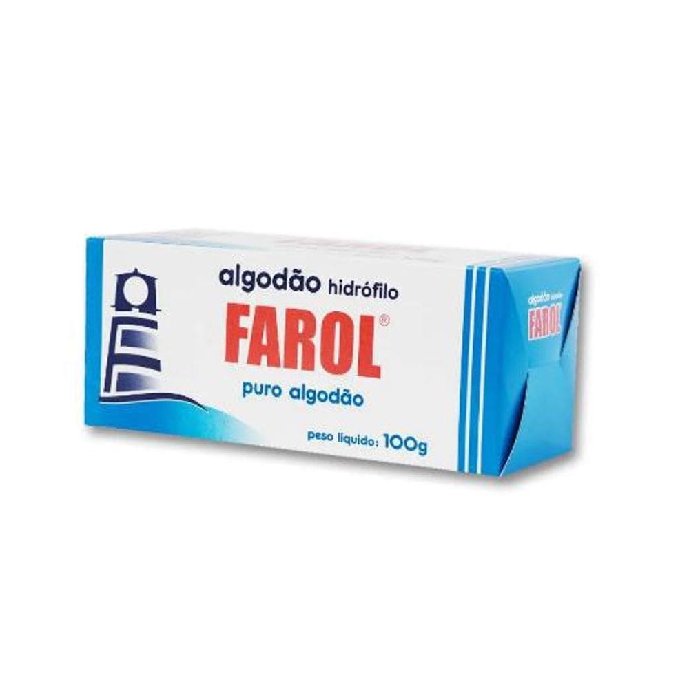 Algodão Hidrófilo Puro Maciez E Higienização Farol 100 G