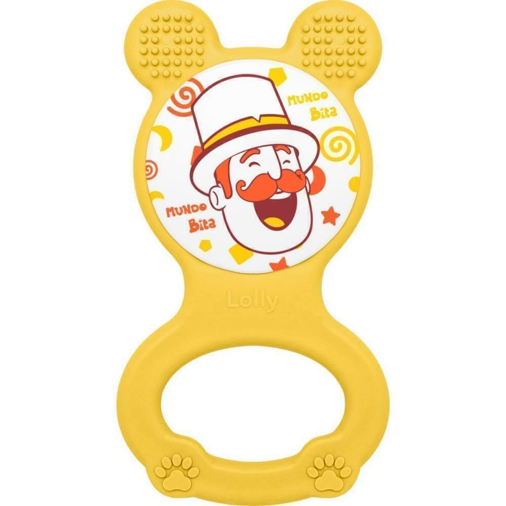 Mordedor E Chocalho Mundo Bita Amarelo - Lolly