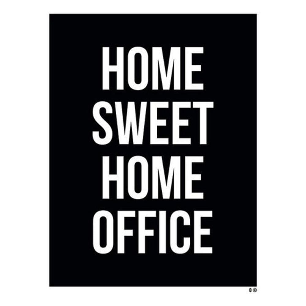 Kit 3 Placas Home Sweet Home Office 36X46