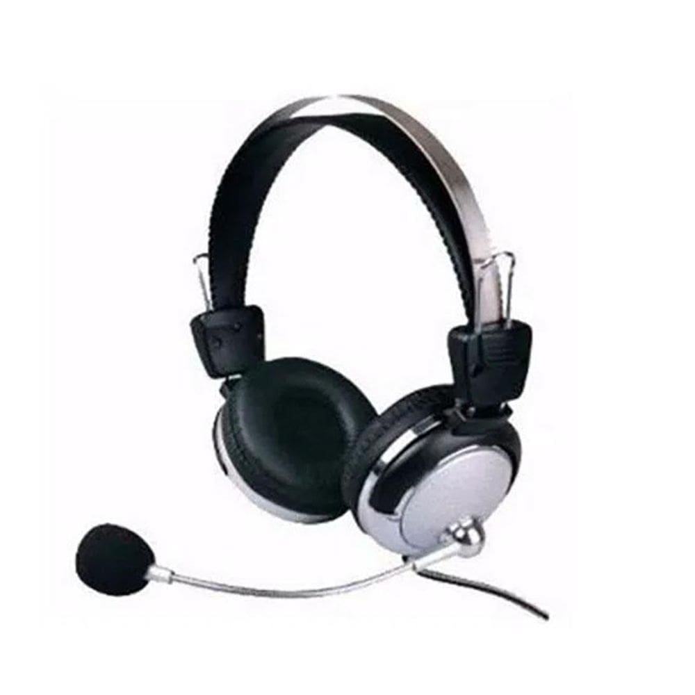 Headphone Com Microfone Fio Resistente Para Aula Lan House