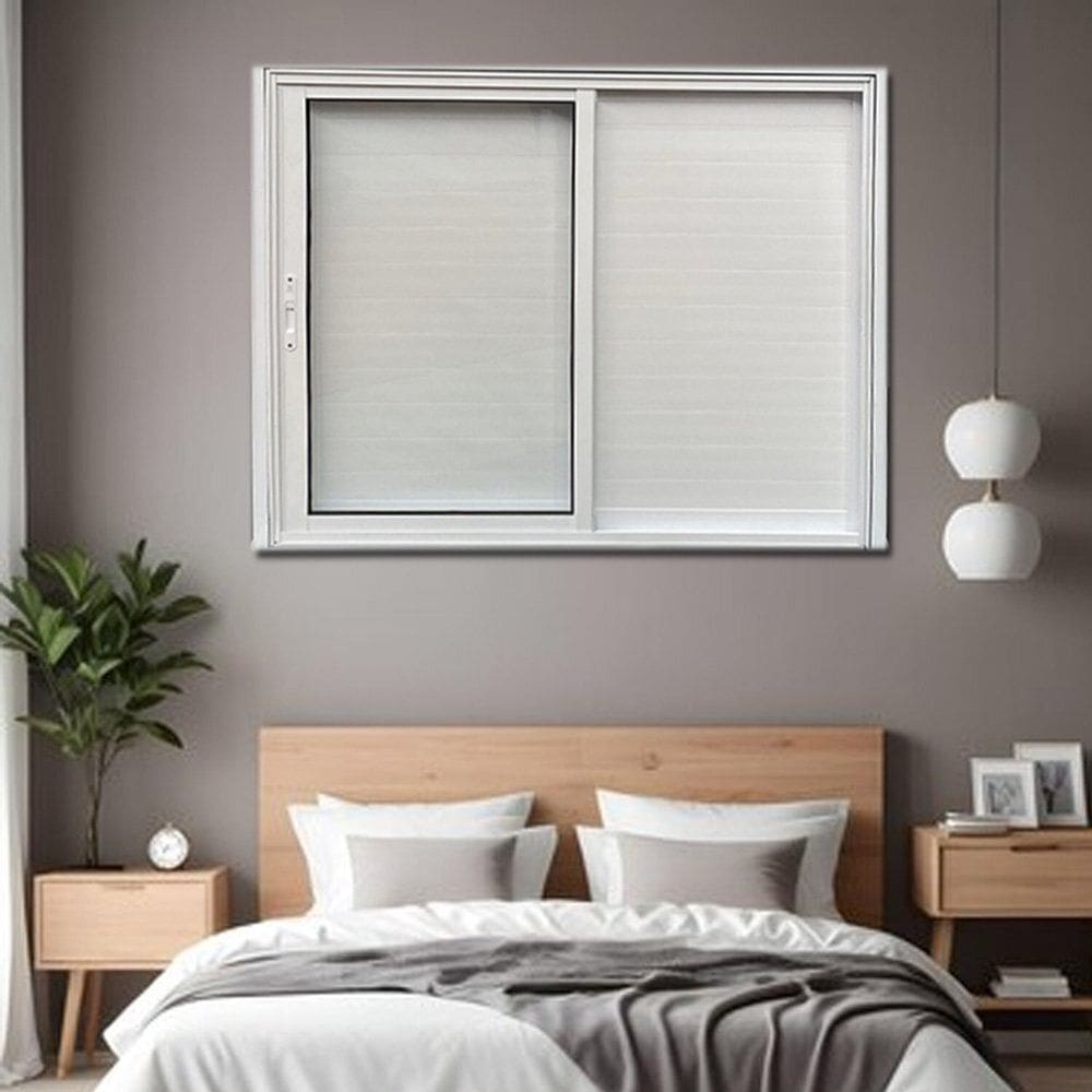 Janela Veneziana Lambril 3 Folhas Linha Veneza 100x150 Branco