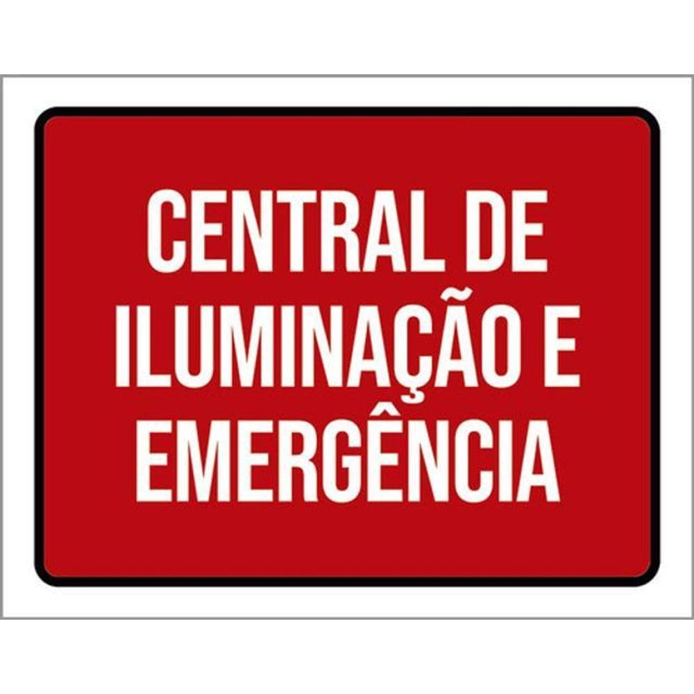 Kit 3 Placas Central Iluminação Emergência 36X46