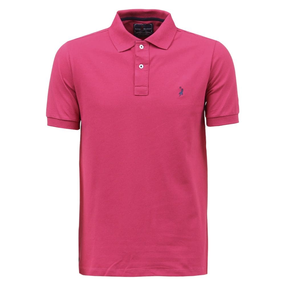 Camisa Gola Polo Masculina Pink Austin Western 36004