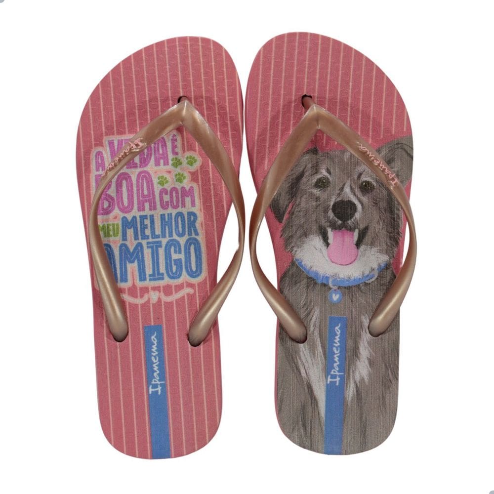Chinelo Feminino Ipanema Love Pets Rosa
