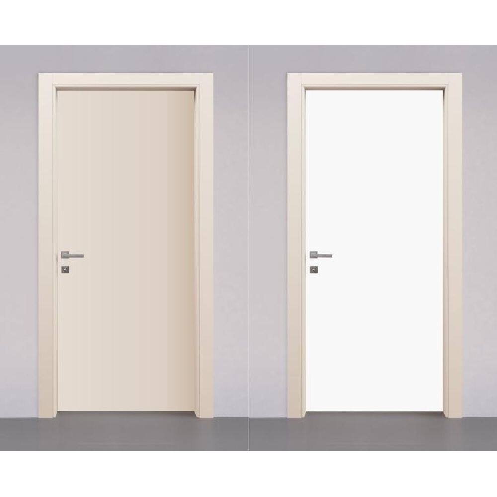 Adesivo Envelopamento Decorativo De Porta Lisa Branco Fosco