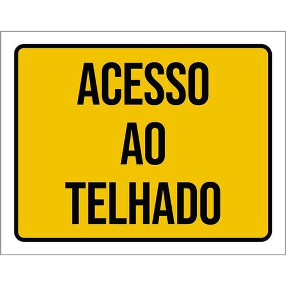 Kit 3 Placas Acesso Ao Telhado 36X46
