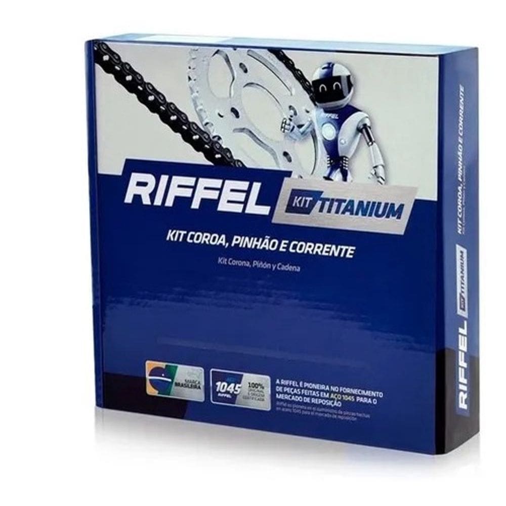 Kit Relacao Transmissao Riffel Crosser 150 14-22 Sem Retentor