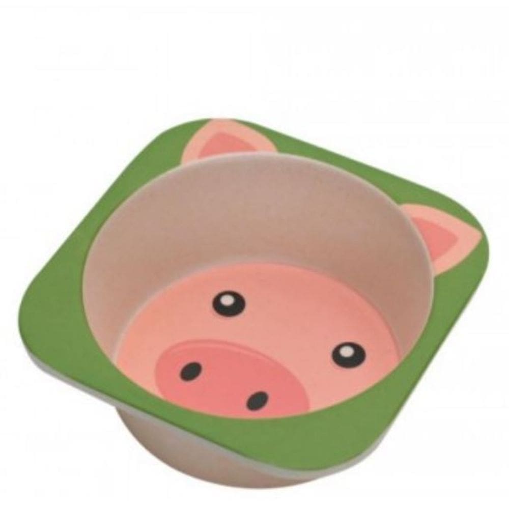 Jogo com 4 Pratos Bowl Mimo MB20198 Bambu Colorido