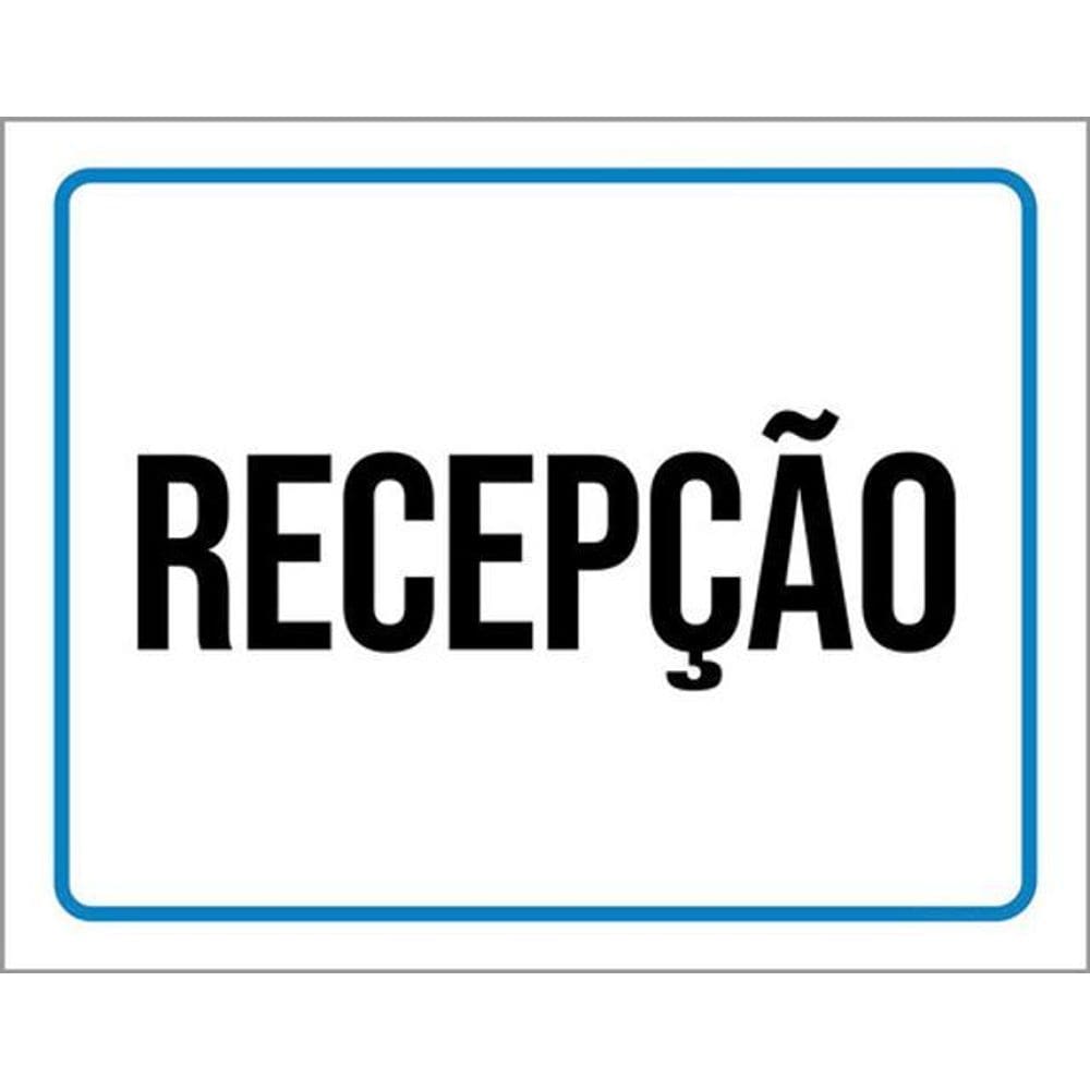 Kit 3 Placas De Aviso Recepção 36X46