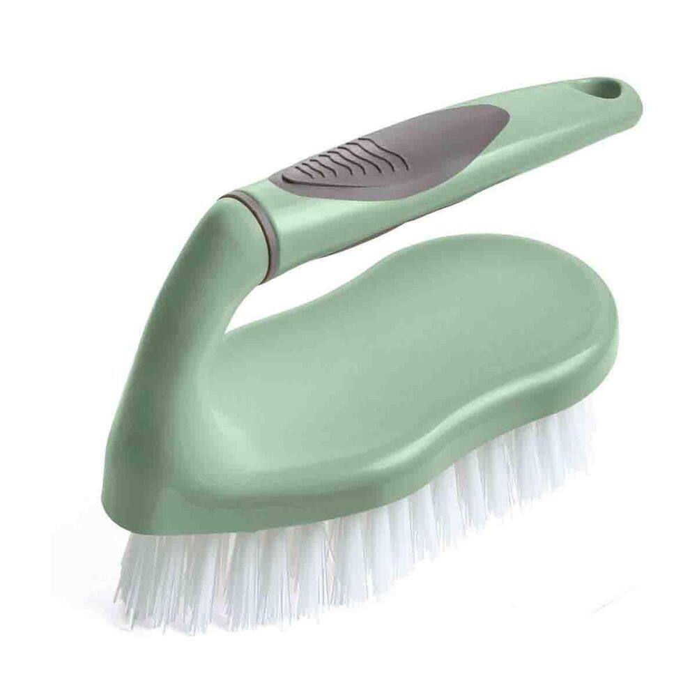 Escova Com Cabo Ergonômico Lavar Roupas Lavanderia Verde