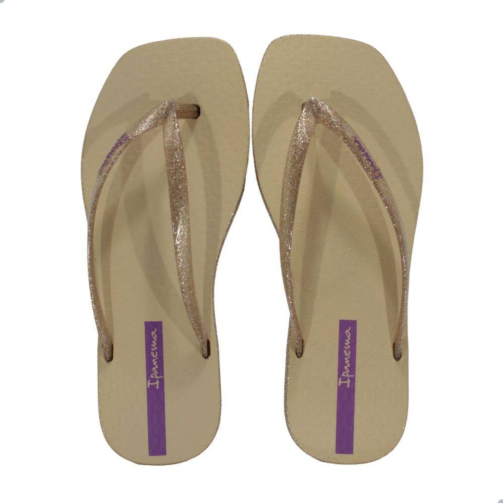 Chinelo Feminino Ipanema Edge Maxi Glow Palha