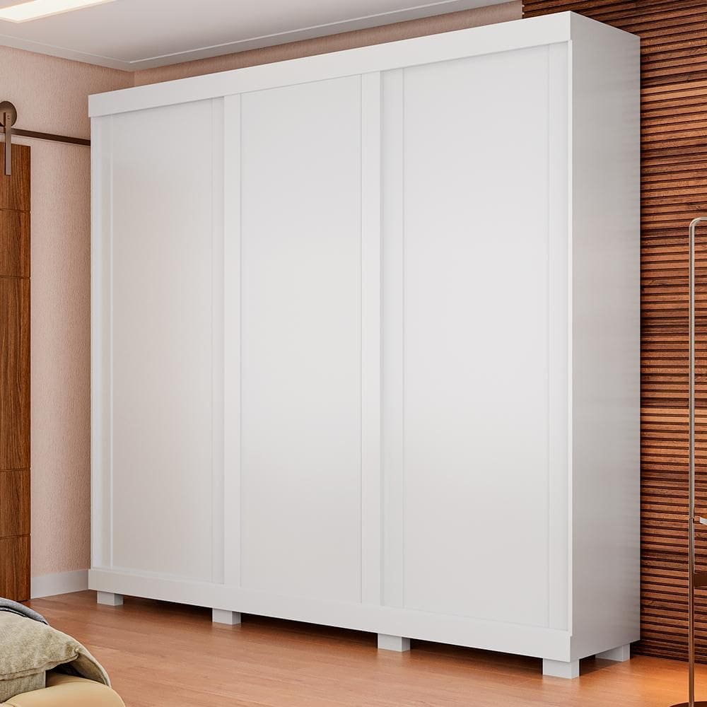 Guarda-Roupa Casal Japão 3 Portas Linhamobília