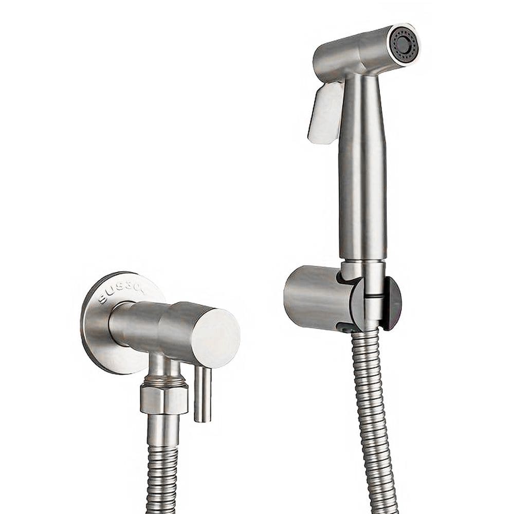 Ducha Higiênica 1/4 Volta Luxo Gatilho Aço Inoxidável 304 Prata Brinovar