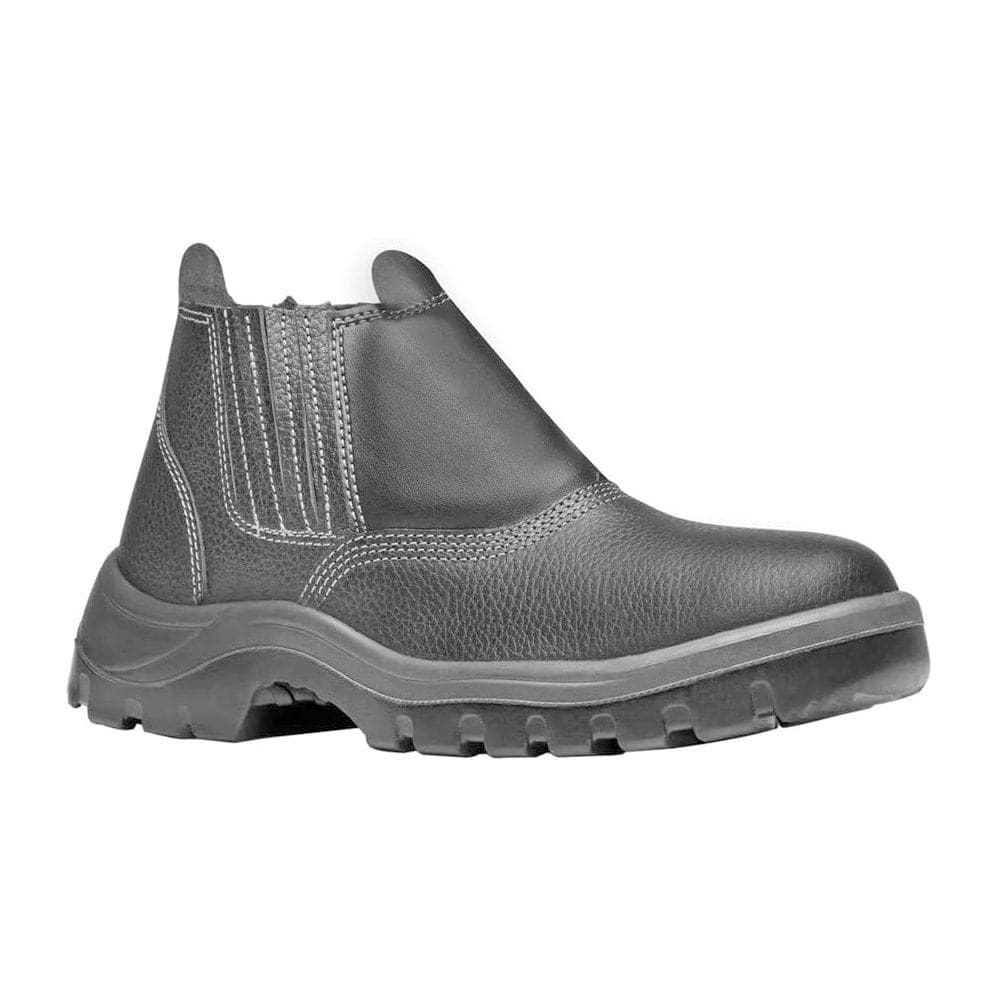 Bota Vaqueta Bico Plástico com Elástico N40 Preto CA31888 Bracol