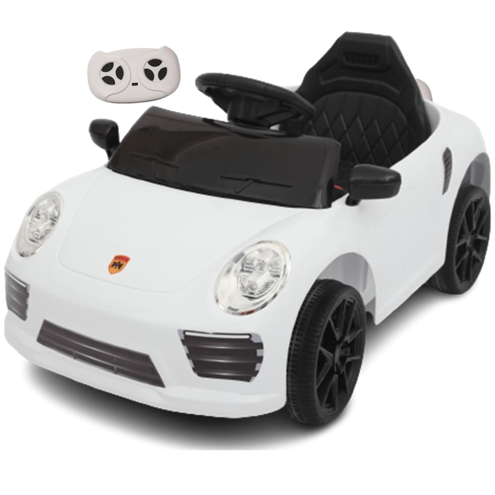 Carro Eletrico Shiny Toys Porsche Carrera S911 6V Controle Branco