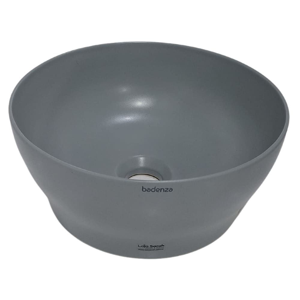 Cuba De Apoio Linha Rubi Tassa Red Cinza Stone Acetinado Lavabo Banheiro