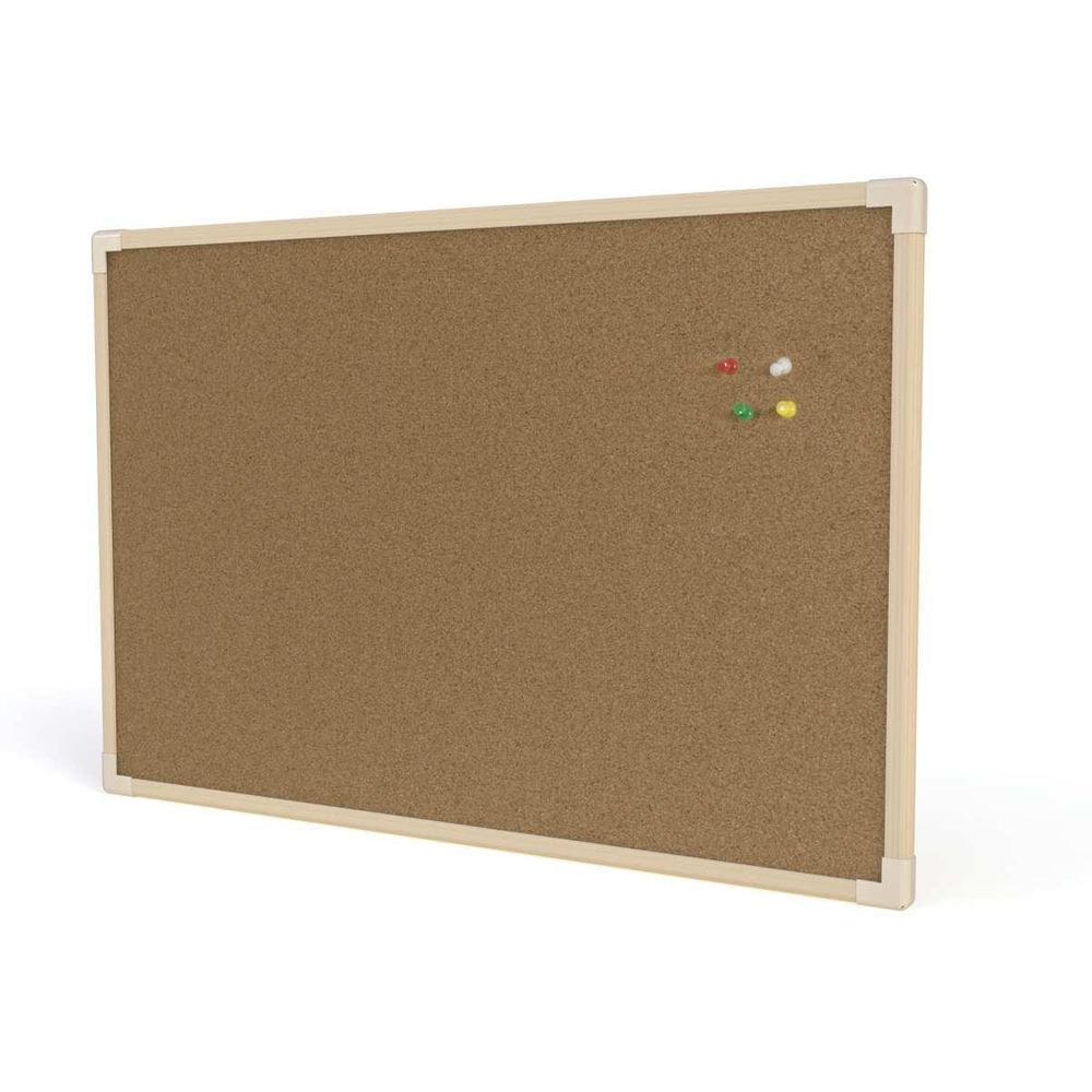 Quadro Aviso Moldura Madeira Cortica Aparente Neo 70X50Cm