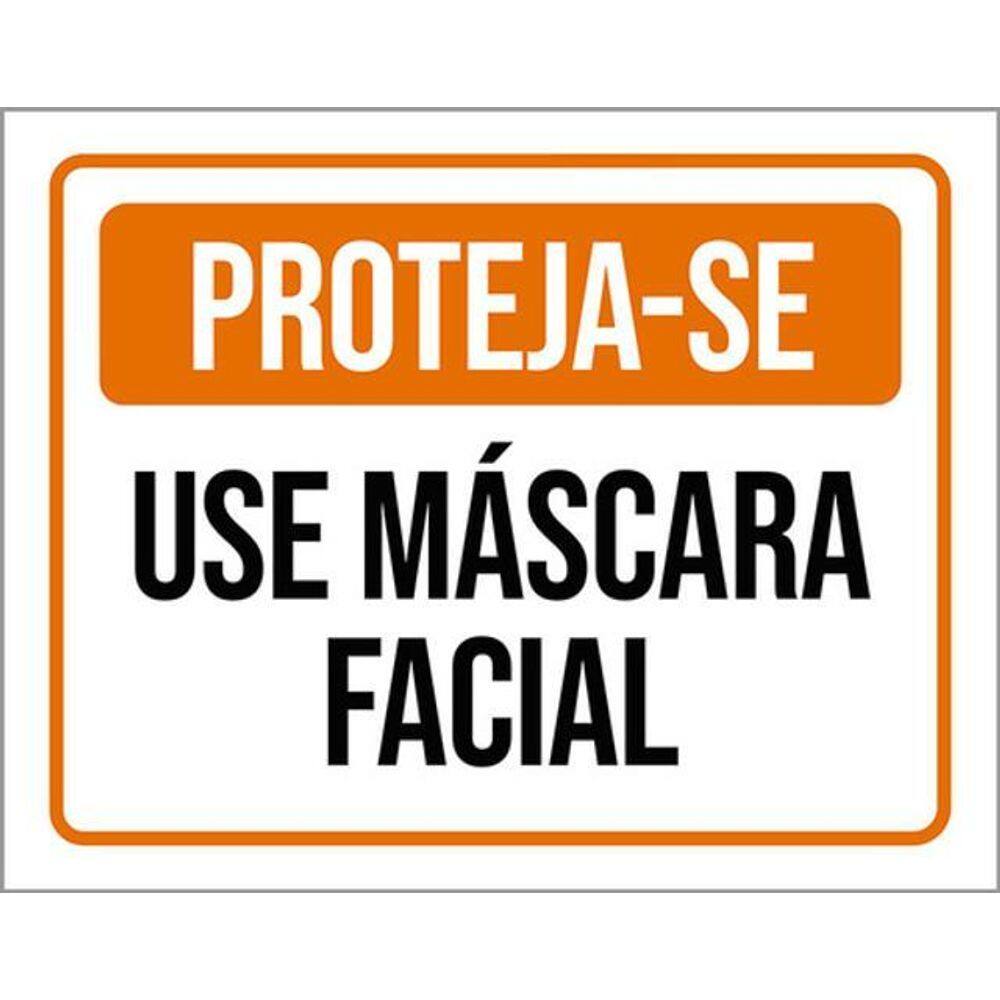 Kit 3 Placas De Proteja-Se Use Máscara Facial 36X46
