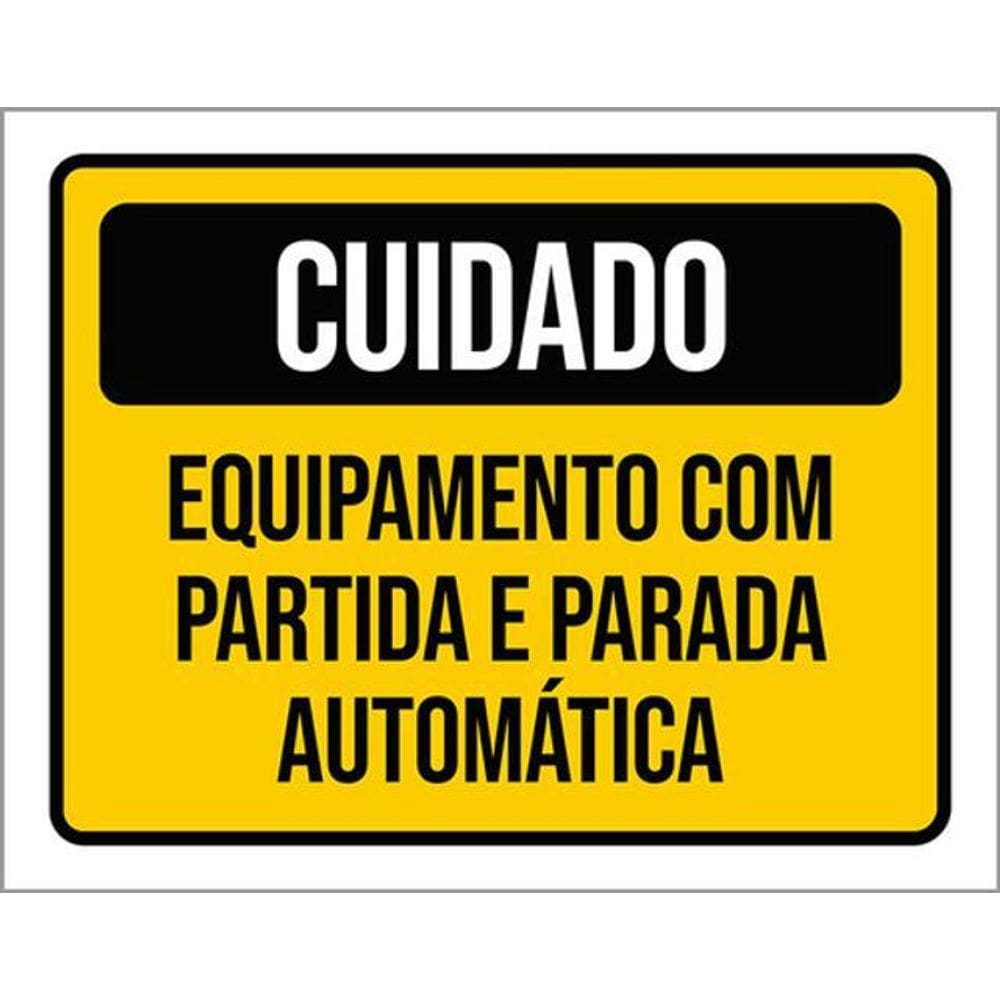 Kit 10 Placa Equipamento Partida Parada Automática 36X46