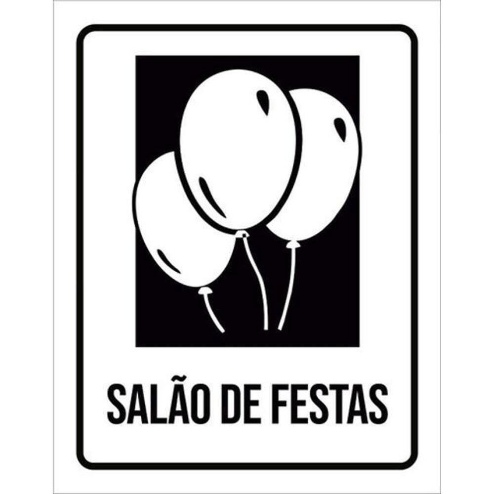 Kit 3 Placas Setor Salão De Festas 36X46