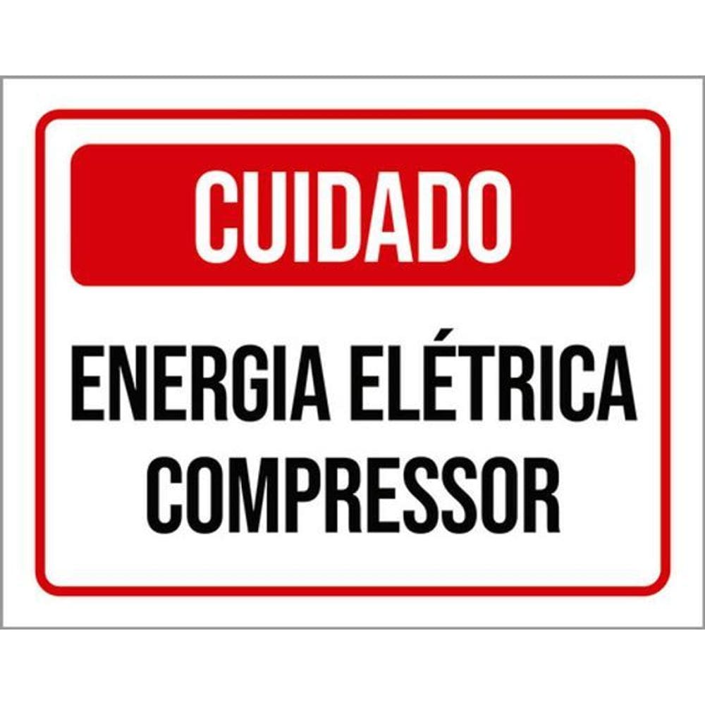 Kit 5 Placas Energia Elétrica Compressor 36X46